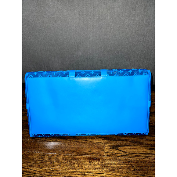 Louis Vuitton Keepall Bandouliere 50 Triangle Mesh Blue Black Weekend Travel Bag - Picture 11 of 11